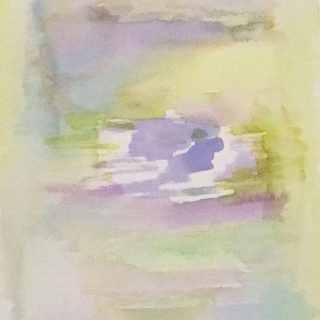 jacarandas in the midst watercolour painting karen shear art